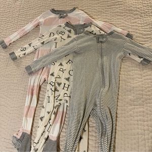 Burt’s Bees Set of 3 Footy Pajamas